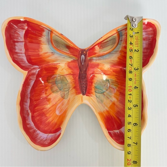 La Dolce Vita Butterfly Trinket Dish Free Flight Collection 9” - Picture 6 of 6